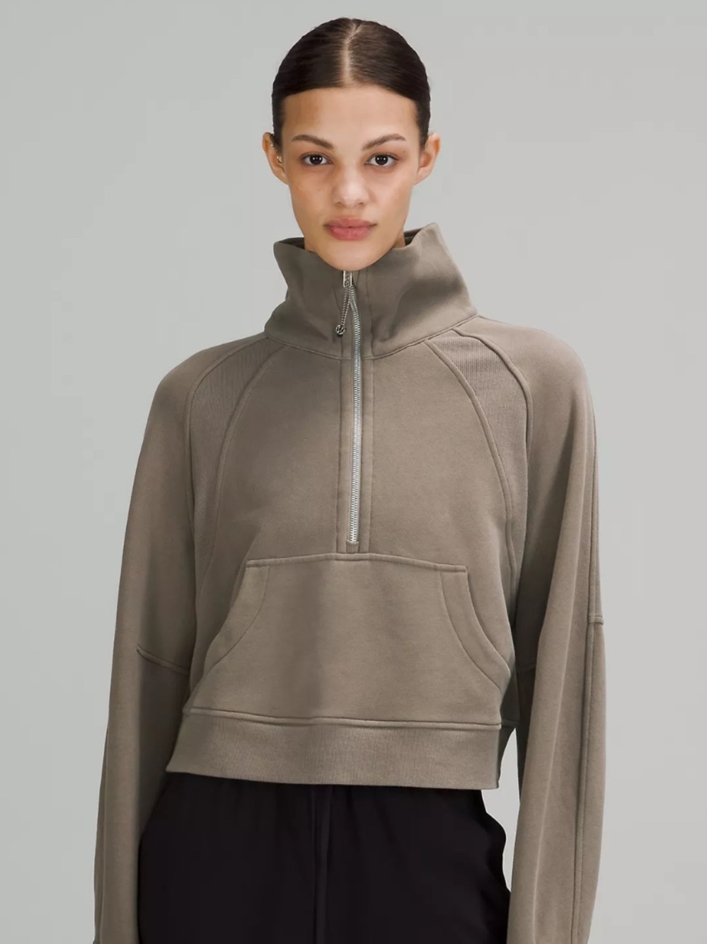 lululemon Scuba Oversized Funnel Neck Half Zip In Rover